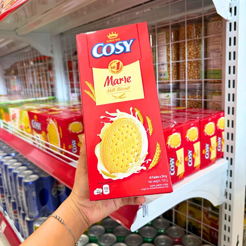 Bánh Quy Sữa Cosy Marie 192g (8 Gói x 24g)