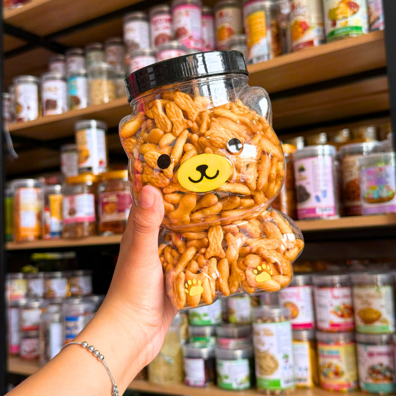 Bánh Quy Tạo Hình Quy Cá 300g Hộp Gấu Lớn