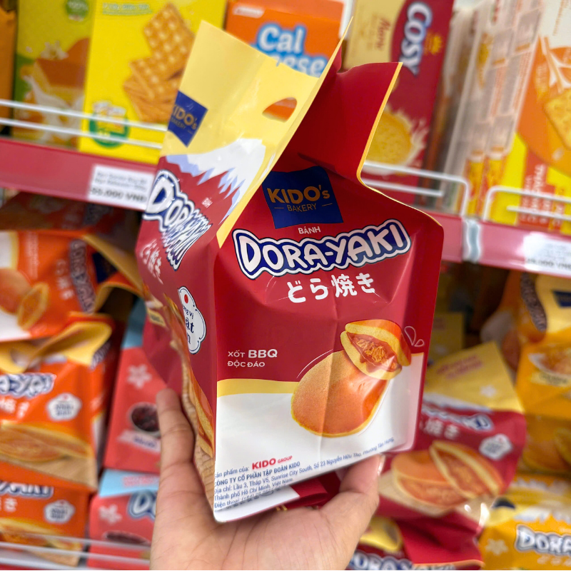Góc bao bì thể hiện nhận diện thương hiệu và quy cách gói