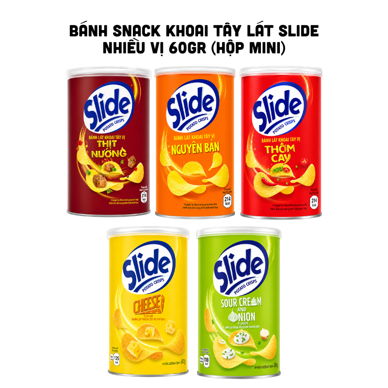 Các hương vị khác nhau của dòng bánh lon mini