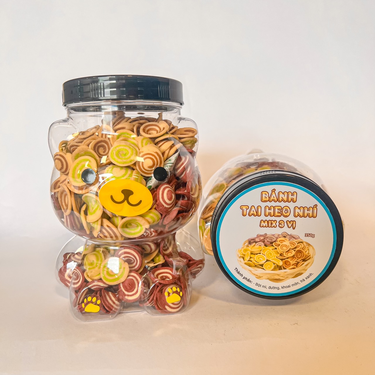 Bánh Tai Heo Nhí Mix 3 Vị 350g Hộp