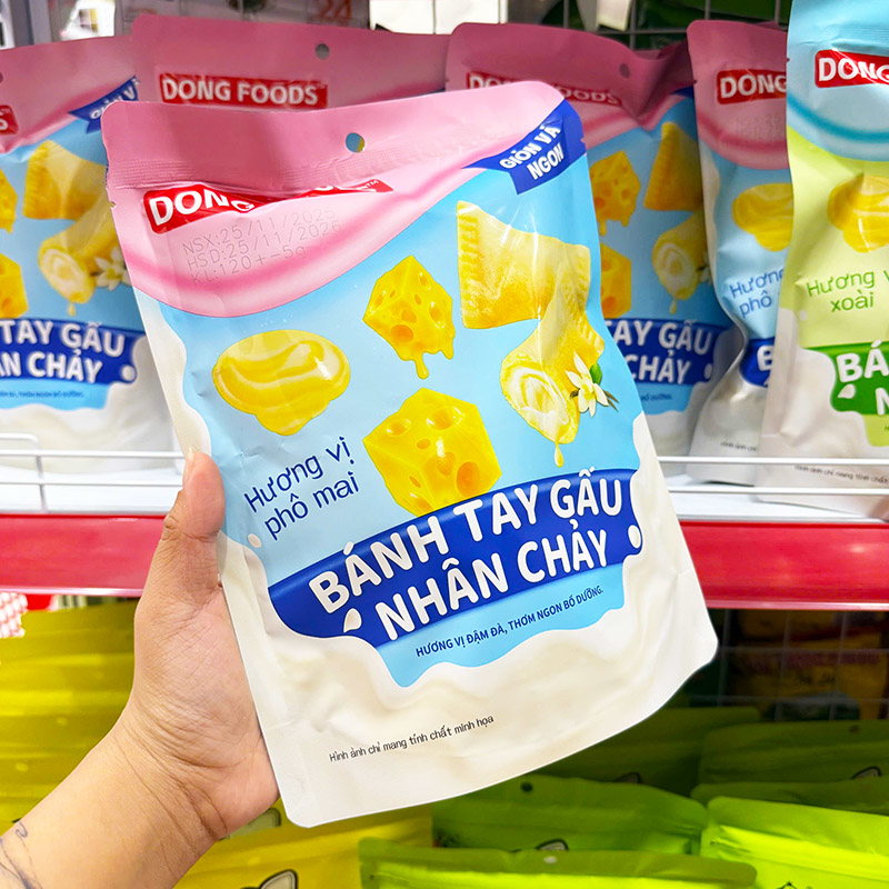 Bánh Tay Gấu Nhân Chảy Dong Foods Vị Phô Mai 120g