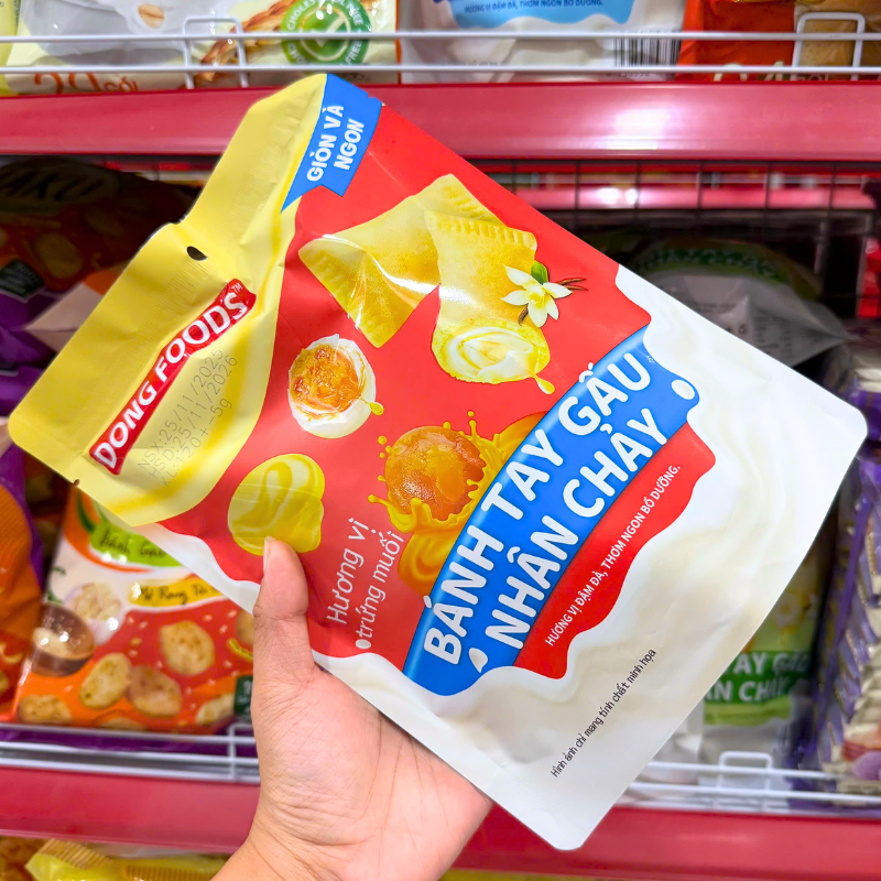 Bánh Tay Gấu Nhân Chảy Dong Foods Vị Trứng Muối 120g