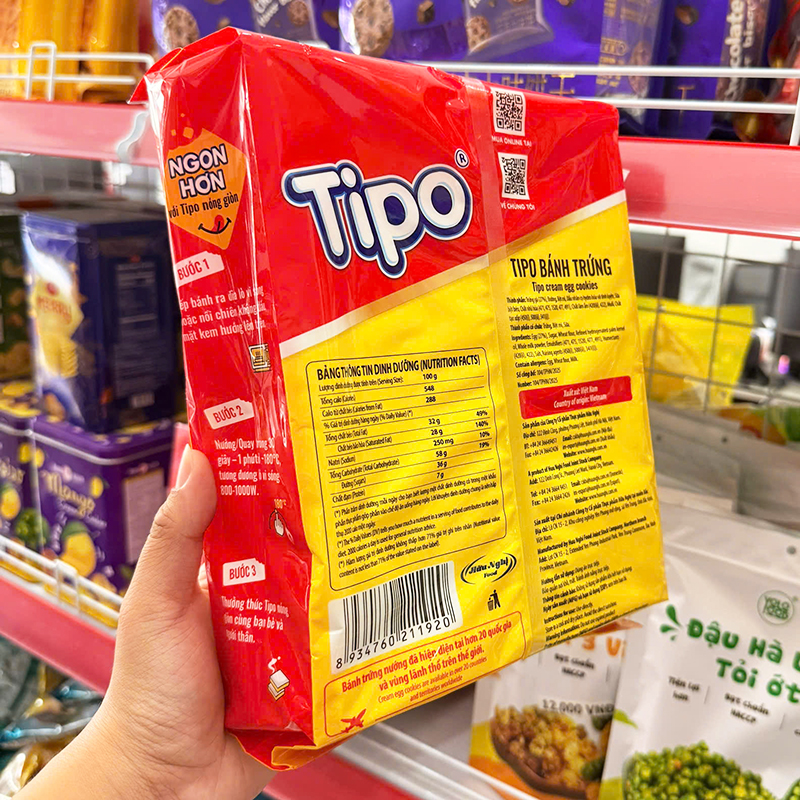 Bánh Tipo Trứng Nướng Vị Sữa 240g