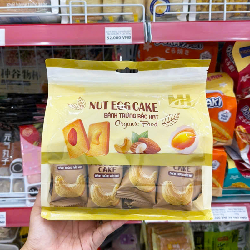 Bánh Trứng Rắc Hạt Dinh Dưỡng Organic Food MH - Túi 20 Cái