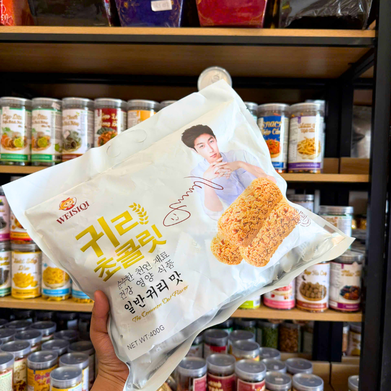 Bánh yến mạch Weisiqi 400g – vị yến mạch thường (귀리 초콜릿)