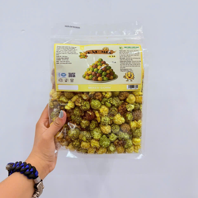 Bắp Mix 3 Vị 350g Túi Zip