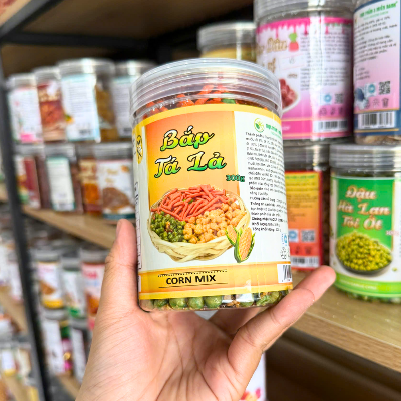 Mặt trước hộp với tên sản phẩm và khối lượng 300g