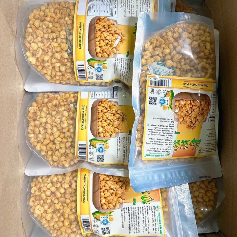 Bắp Tỏi Ớt 500g Túi Zip