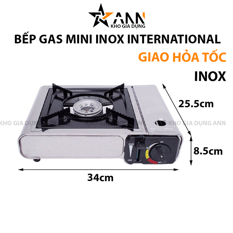 Ảnh minh họa kích thước và kiểu dáng tổng thể của bếp