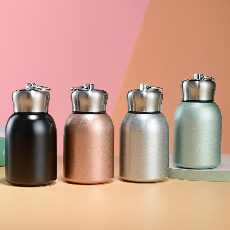 Bình Giữ Nhiệt Inox Mini 300ml Có Tay Cầm