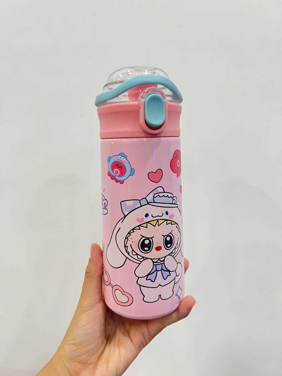 Bình Giữ Nhiệt Labubu 500ml Kèm Sticker 20.5x7cm