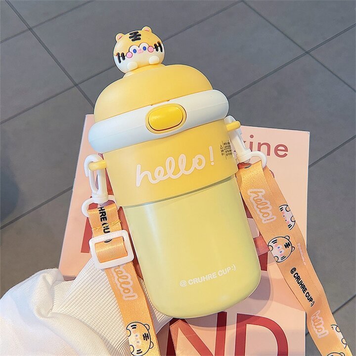 Bình Giữ Nhiệt Thủy Tinh Hello 400ml