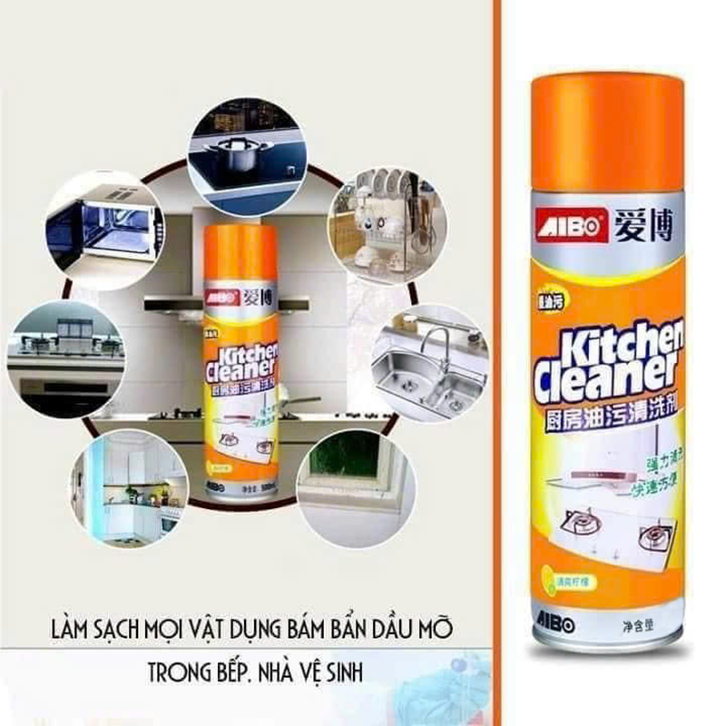 Bình Xịt Bọt Tuyết Tẩy Rửa Đa Năng Kitchen Cleaner 200ml