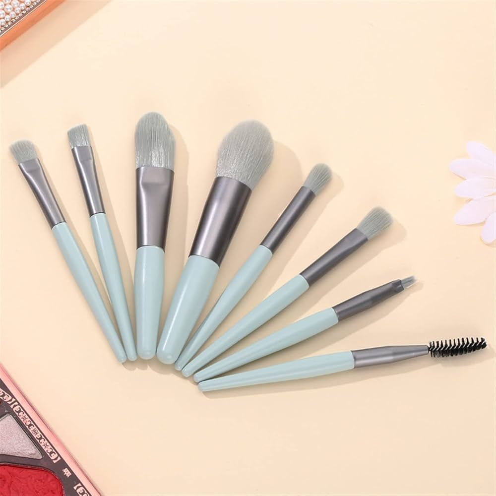 Bộ Cọ Trang Điểm Cá Nhân 8 Món Kèm Túi Zip