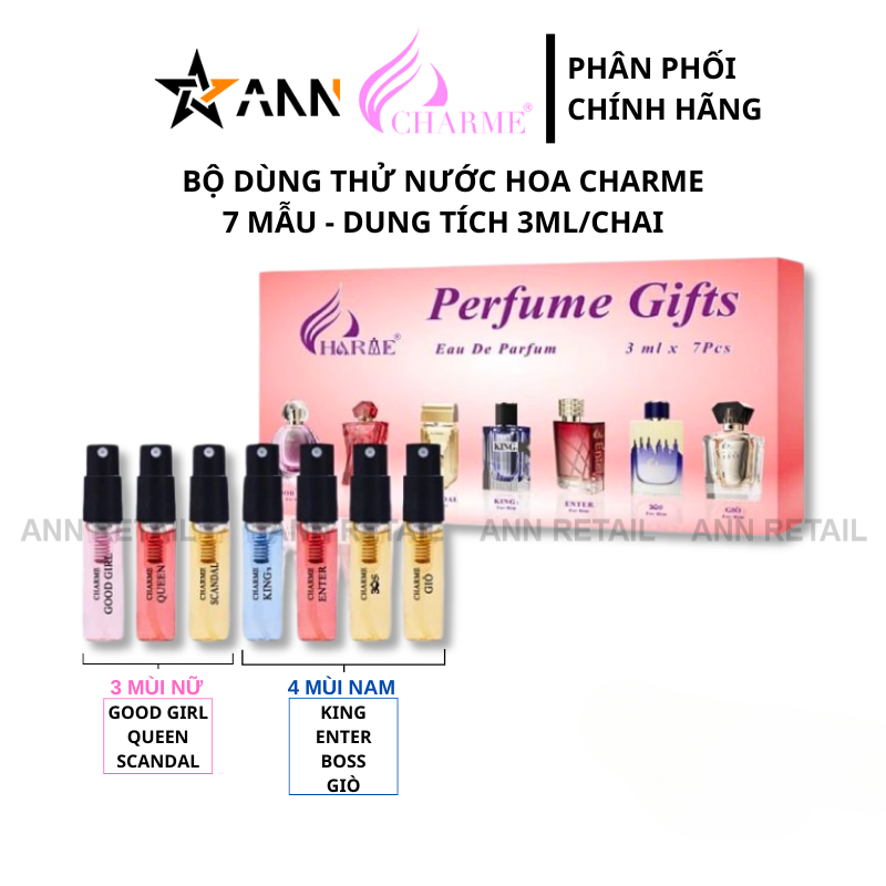 Ảnh minh họa phân chia 3 mùi nữ và 4 mùi nam trong bộ