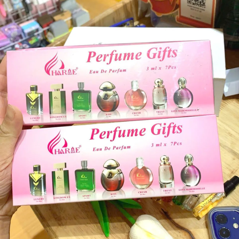 Ảnh thực tế hộp quà Perfume Gifts (3ml x 7pcs)