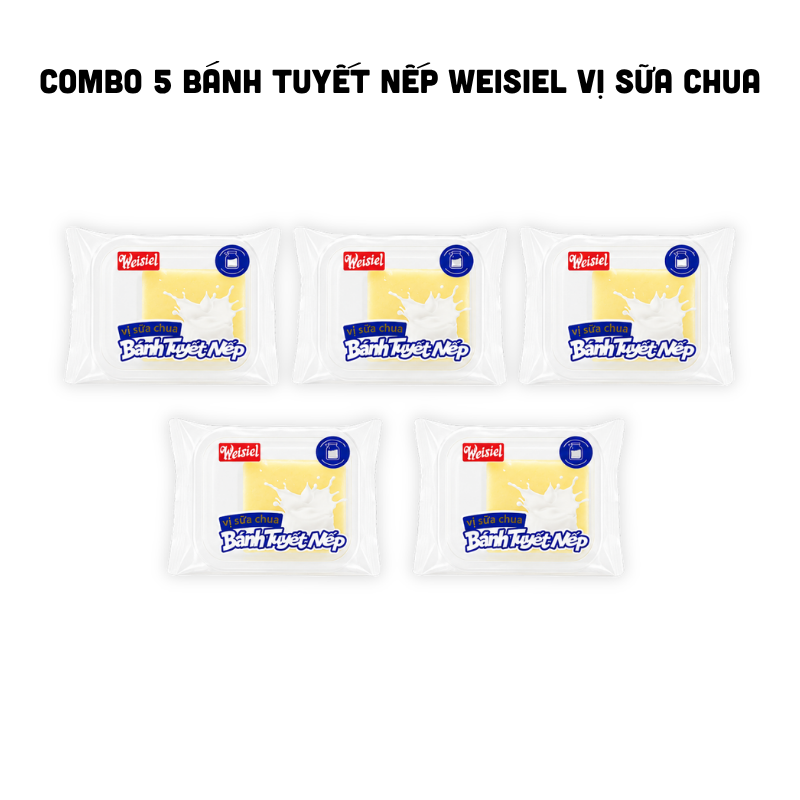 5 Cái Bánh Tuyết Nếp Weisiel Vị Sữa Chua