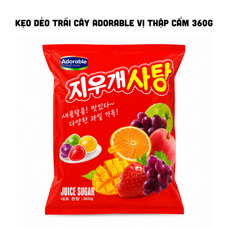 Hình ảnh bao bì mặt trước với thiết kế nổi bật và khối lượng 360gr