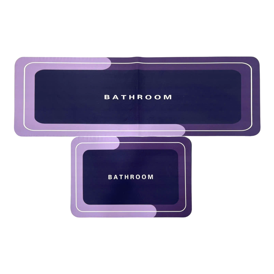 Bộ thảm chống trơn trượt nhà bếp dài và ngắn 38x58cm & 38x116cm
