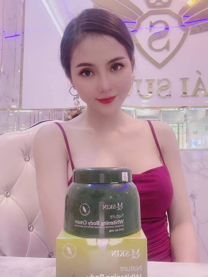 Kem Body Diệp Lục MQ Skin Nature Whitening Body Cream 150g