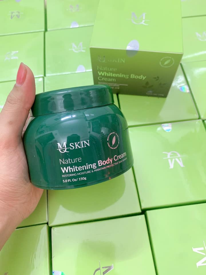 Kem Body Diệp Lục MQ Skin Nature Whitening Body Cream 150g