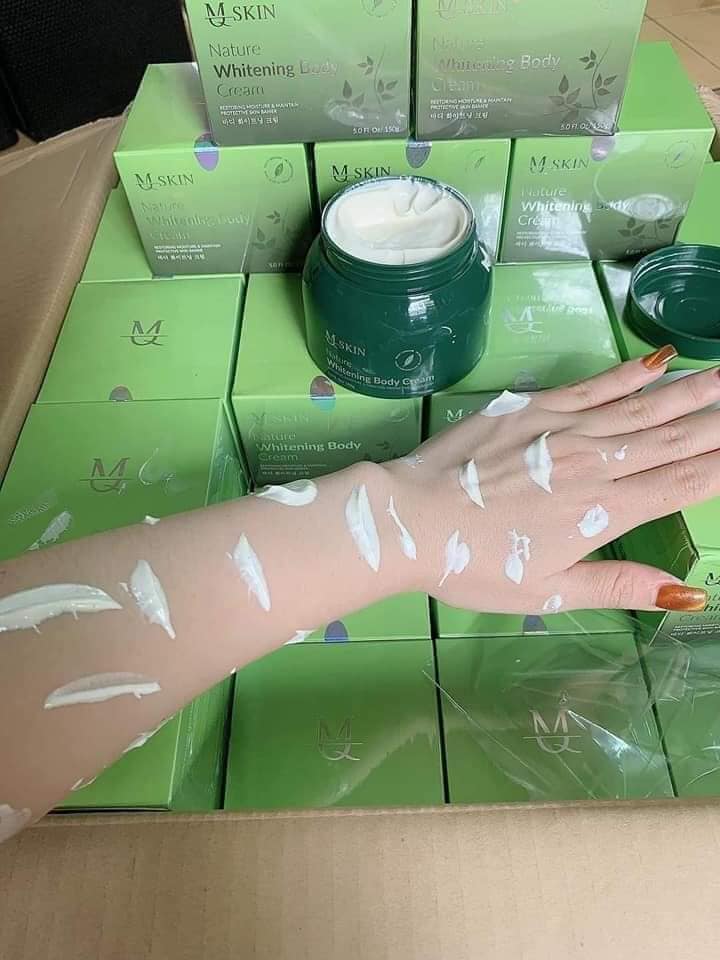 Kem Body Diệp Lục MQ Skin Nature Whitening Body Cream 150g