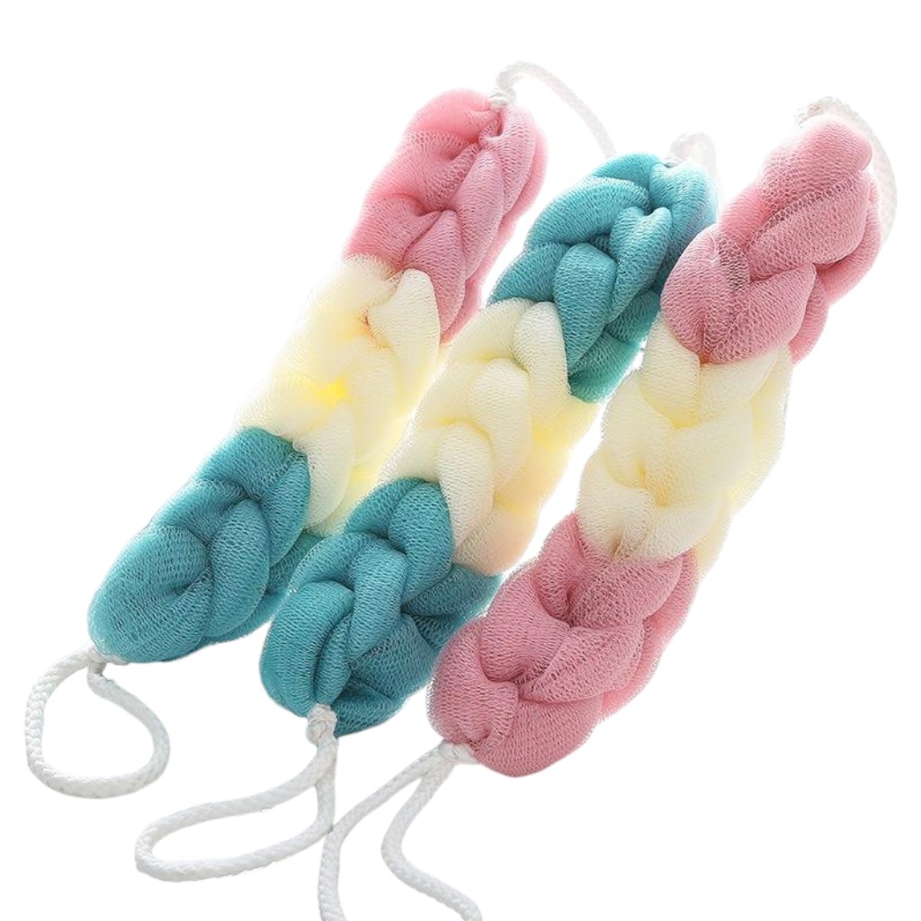 Bông Tắm Dài 3 Màu Tạo Bọt 27X5cm – một lựa chọn đáng tham khảo trong Đồ dùng phòng tắm
