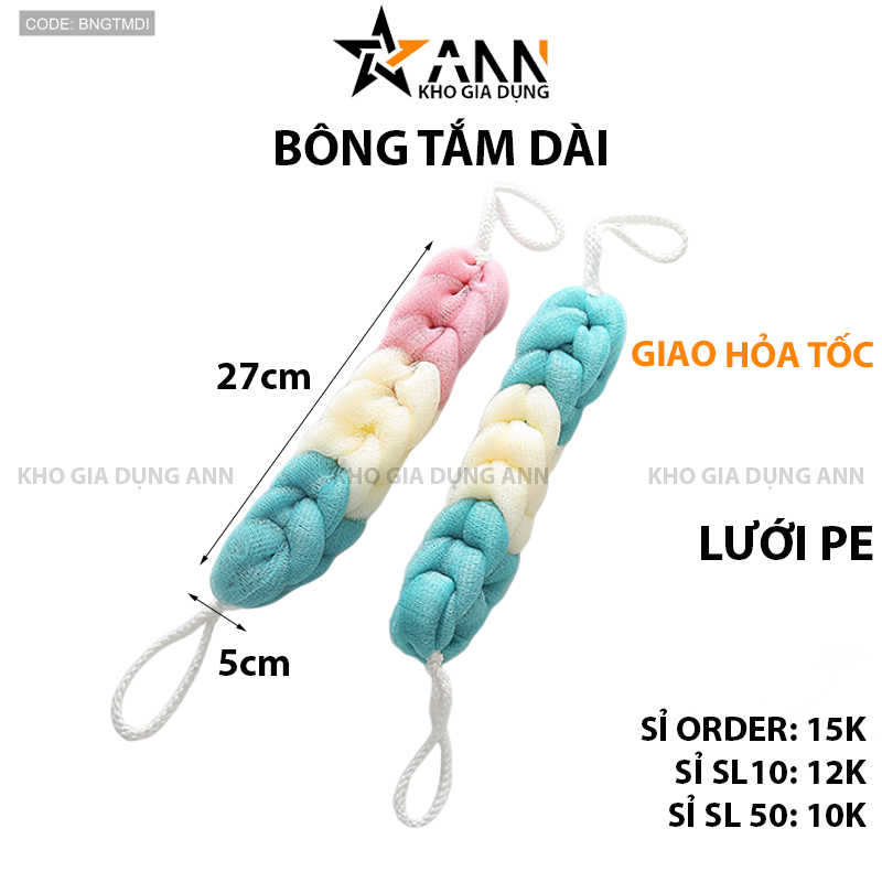 Hình sản phẩm kèm kích thước 27X5cm và chất liệu lưới PE