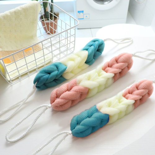 Bông Tắm Dài 3 Màu Tạo Bọt 27X5cm moi