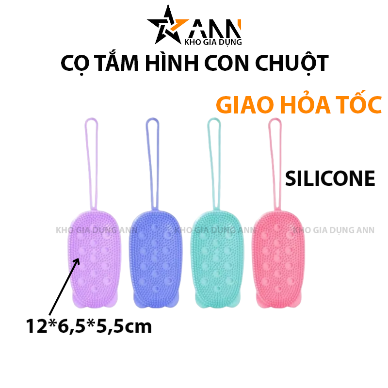 Minh hoạ kích thước và các màu bông tắm hình chuột