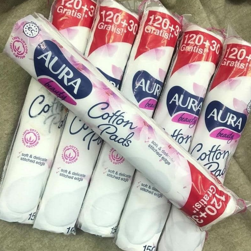 Thông tin cotton pads và chất liệu cotton trên bao bì