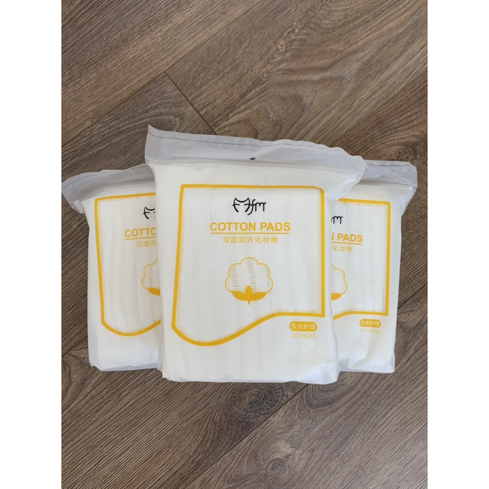 Bông tẩy trang FM Cotton Pads 3 lớp 222 miếng