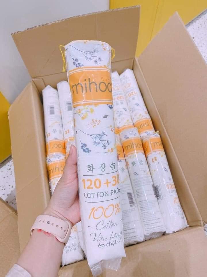 Bông tẩy trang Mihoo 150 miếng