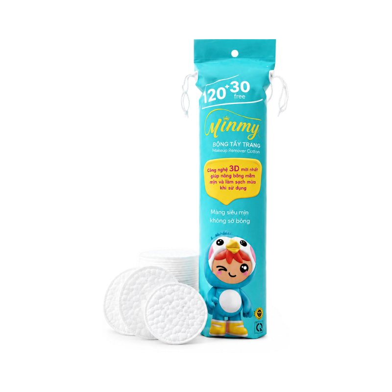 Khám phá Bông Tẩy Trang Minmy Xanh 130 + 20 Miếng thuộc nhóm Vệ sinh, chăm sóc cá nhân