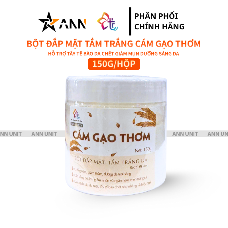 Bột Đắp Mặt Tắm Trắng Da Nguyên Chất T&T Beauty 150g/Hộp
