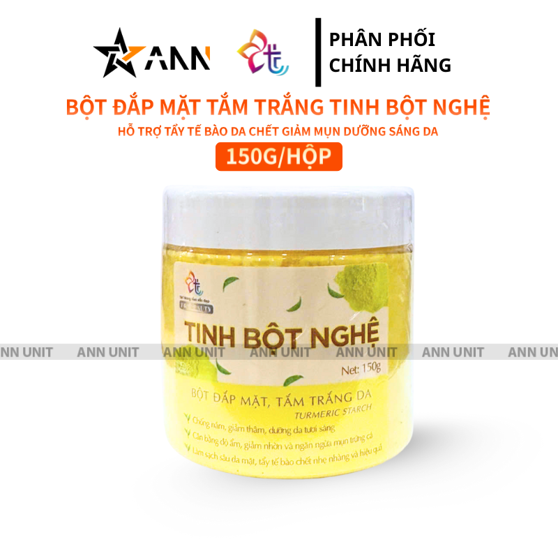 Bột Đắp Mặt Tắm Trắng Da Nguyên Chất T&T Beauty 150g/Hộp