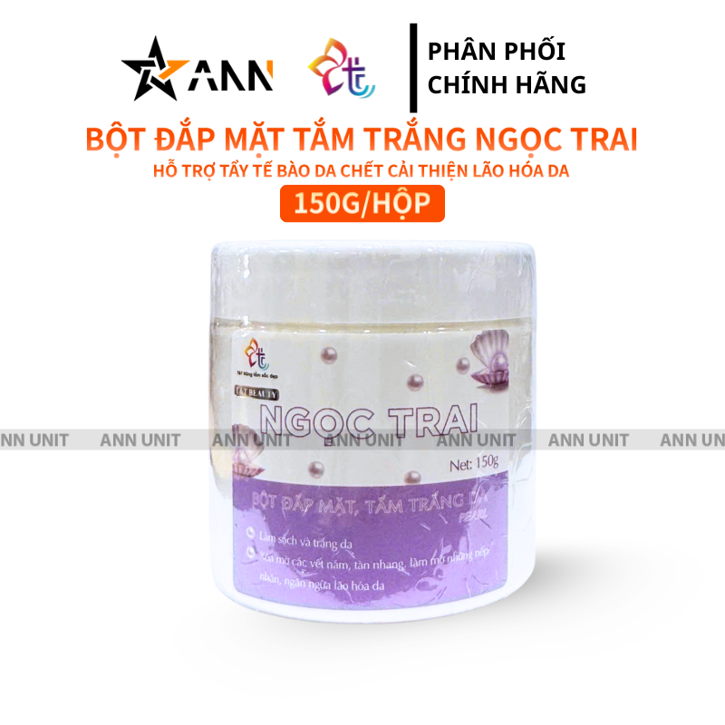 Bột Đắp Mặt Tắm Trắng Da Nguyên Chất T&T Beauty 150g/Hộp