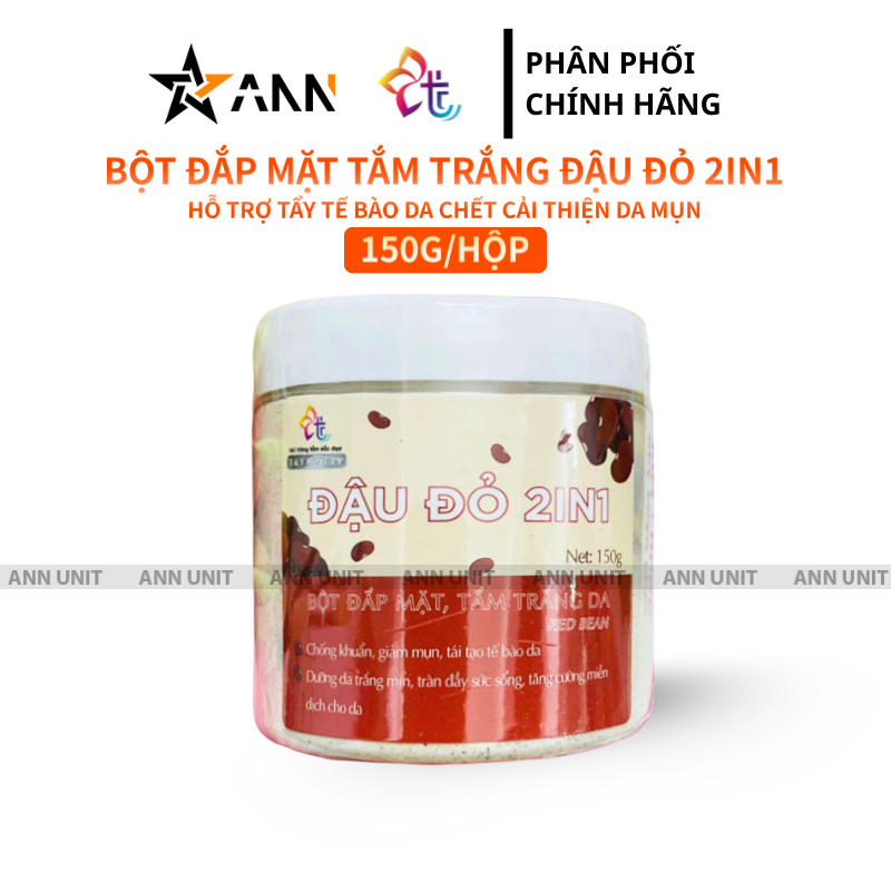 Bột Đắp Mặt Tắm Trắng Da Nguyên Chất T&T Beauty 150g/Hộp