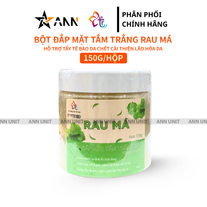Mặt trước hũ bột rau má dung tích 150g