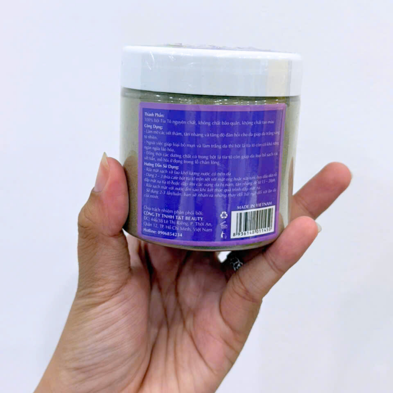 Bột Đắp Mặt Tắm Trắng Da Tía Tô T&T Beauty 150g/Hộp