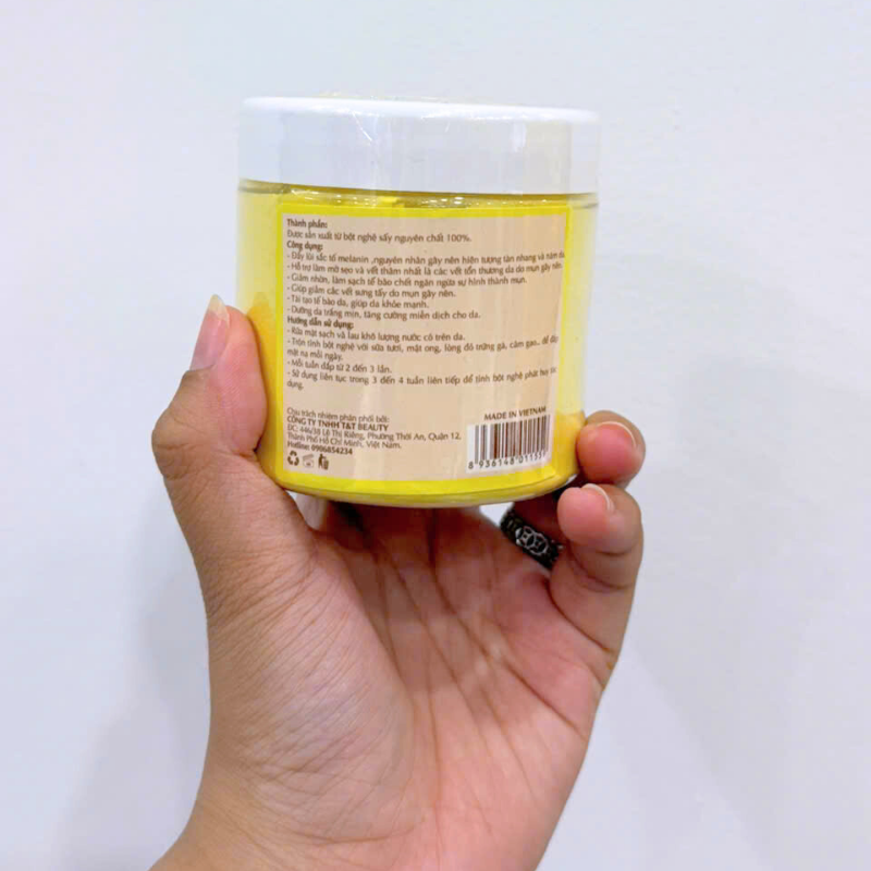 Bột Đắp Mặt Tắm Trắng Da Tinh Bột Nghệ Nguyên Chất T&T Beauty 150g/Hộp