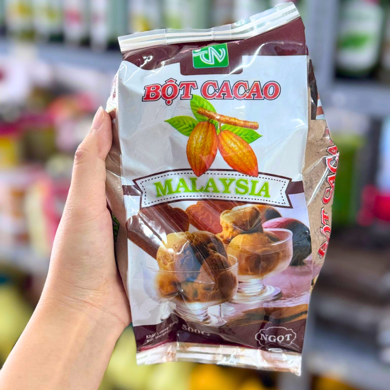 Túi 500g cầm tay, dễ hình dung kích thước gói sản phẩm