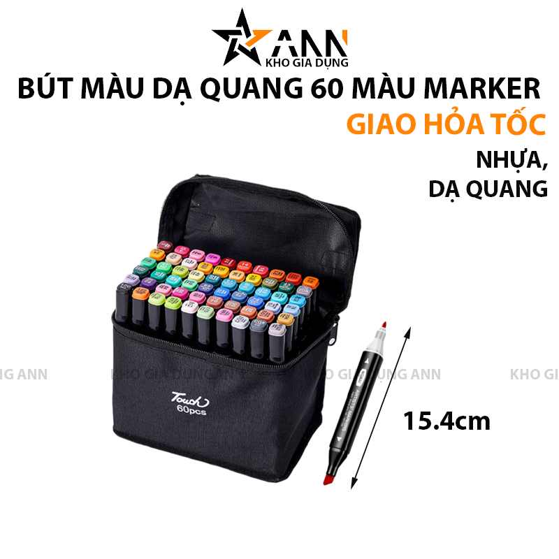 Thông tin 60 màu và kích thước 15.4cm của sản phẩm