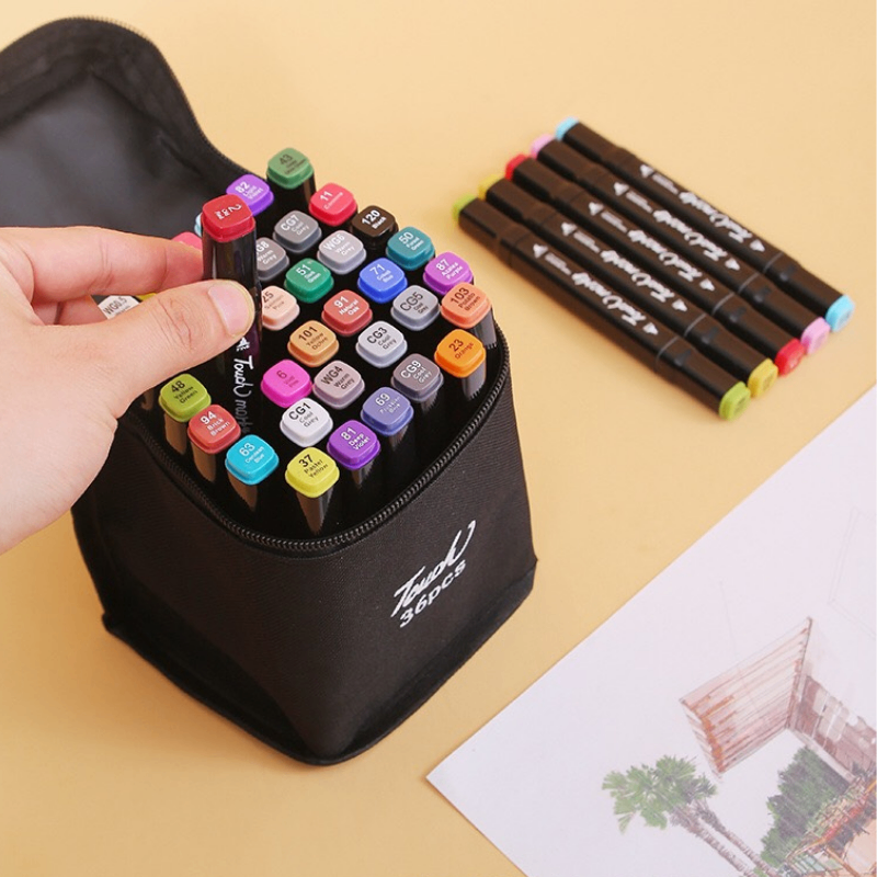 Bút Màu Dạ Quang Marker Touch 60 Màu, dài 15.4cm