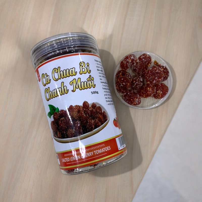 Cà chua bi chanh muối dùng trực tiếp sau khi mở nắp