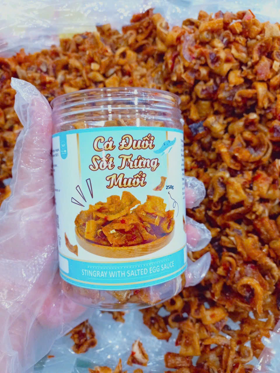 Cá Đuối Sốt Trứng Muối 250g