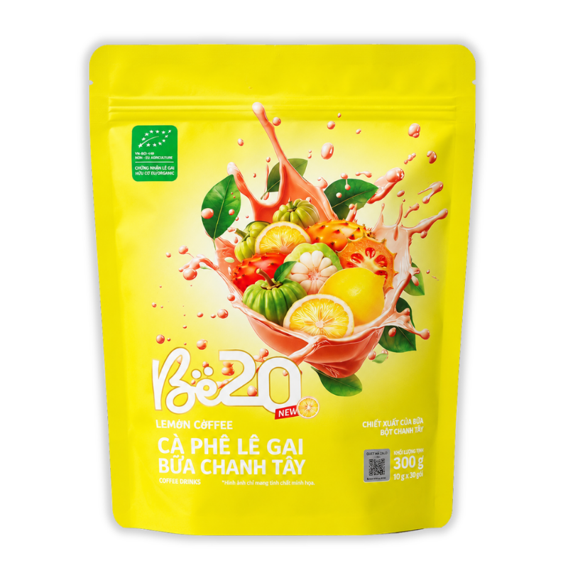 Khám phá Cà Phê Lê Gai Bứa Chanh Tây Be20 300g (10g x 30 Gói) - Bịch Vàng thuộc nhóm Cà phê, trà, mật ong