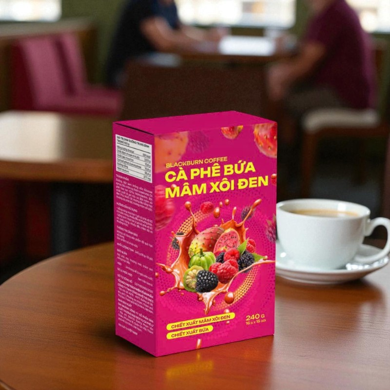 Cà Phê Bứa Mâm Xôi Đen Blackburn Coffee 16g x 15 gói