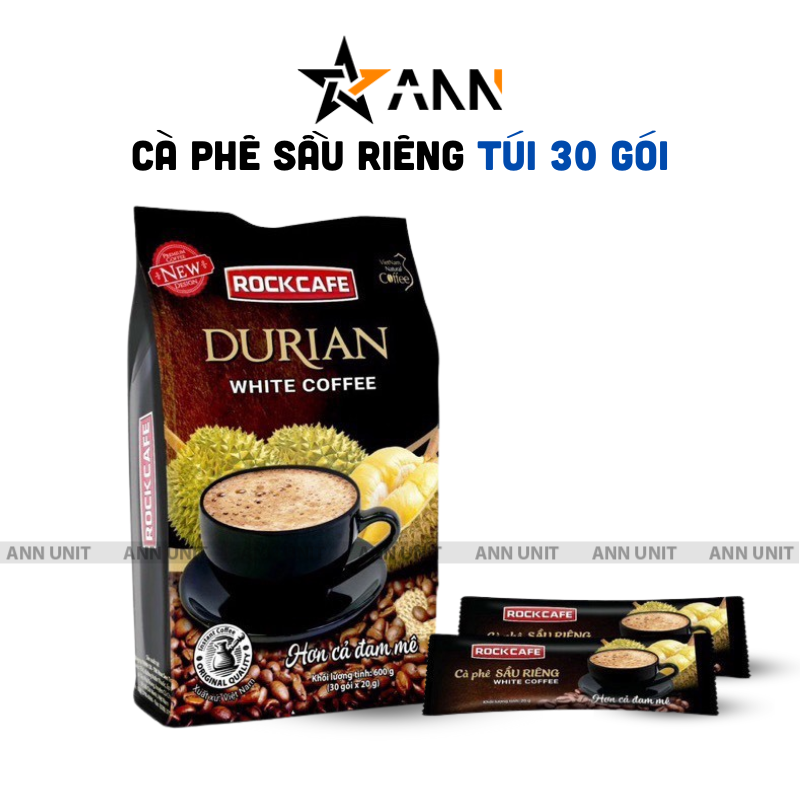 Cà Phê Sầu Riêng Durian RockCafe Túi 30 Gói